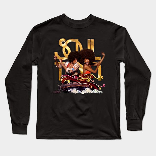 Black History Soul Train 1971 Long Sleeve T-Shirt by danterjad